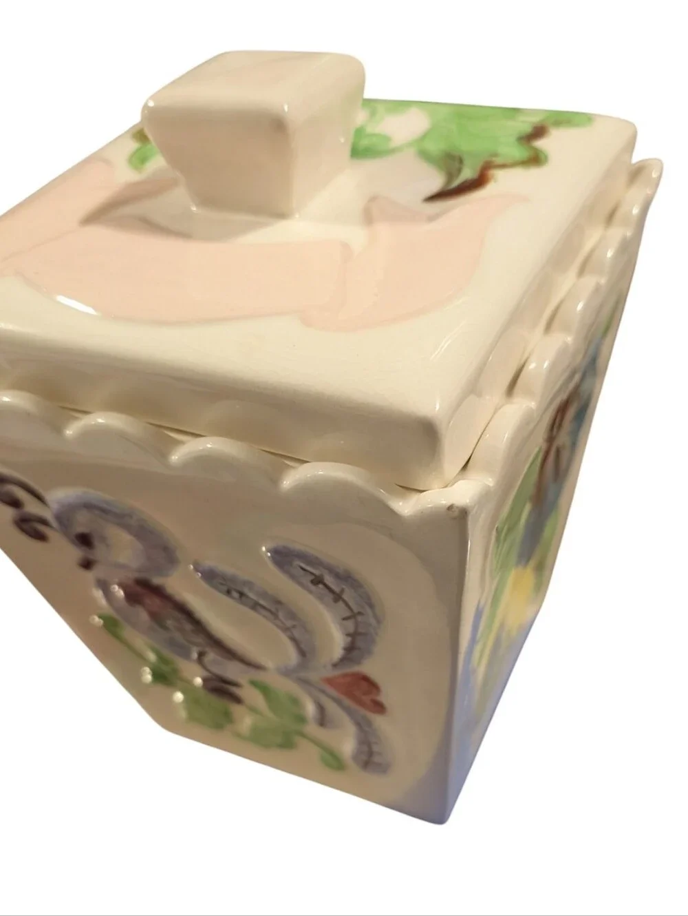 1960s Ceramic Kitchen Canister/Trinket Box, Mid Century Set Of 4